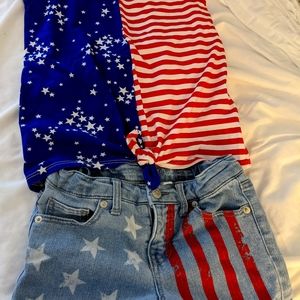 Cat and Jack 4th of July set